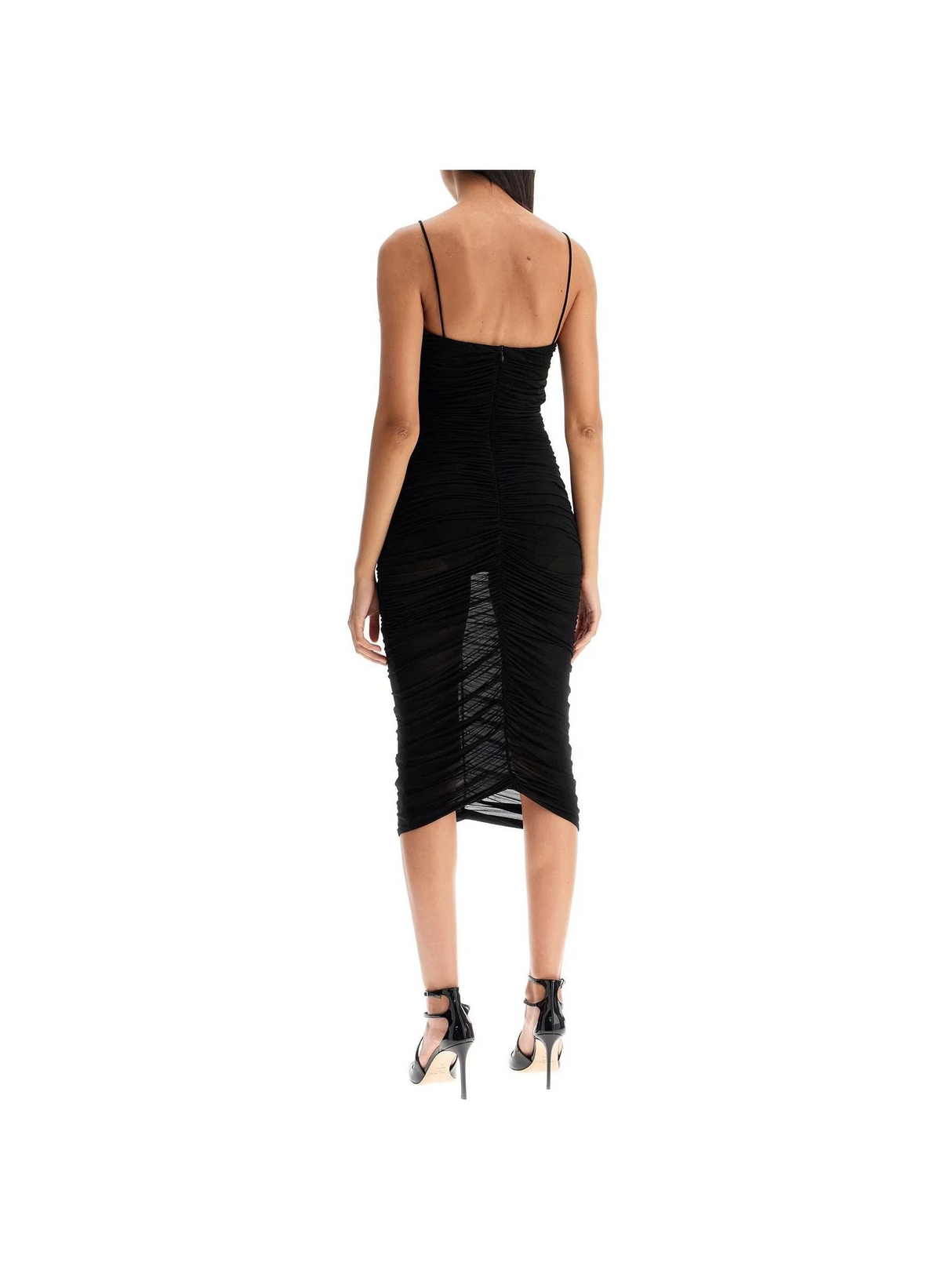 Draped Cupro Jersey Dress - Women > Clothing > Dresses > Midi