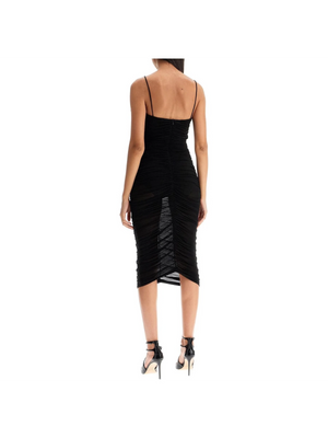 Draped Cupro Jersey Dress - Women > Clothing > Dresses > Midi