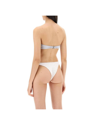 Grey Twisted Bandeau Bikini Top MAGDA BUTRYM JOHN JULIA.