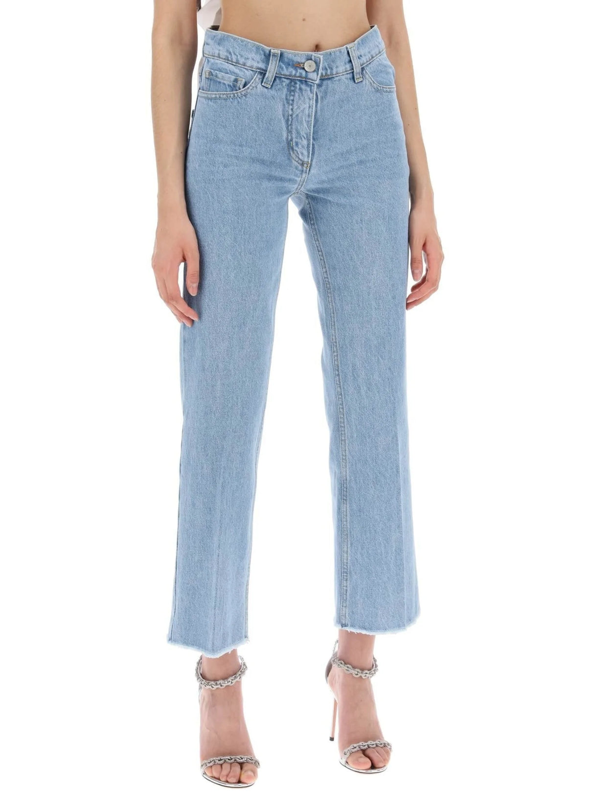 Low-waisted Cropped Jeans