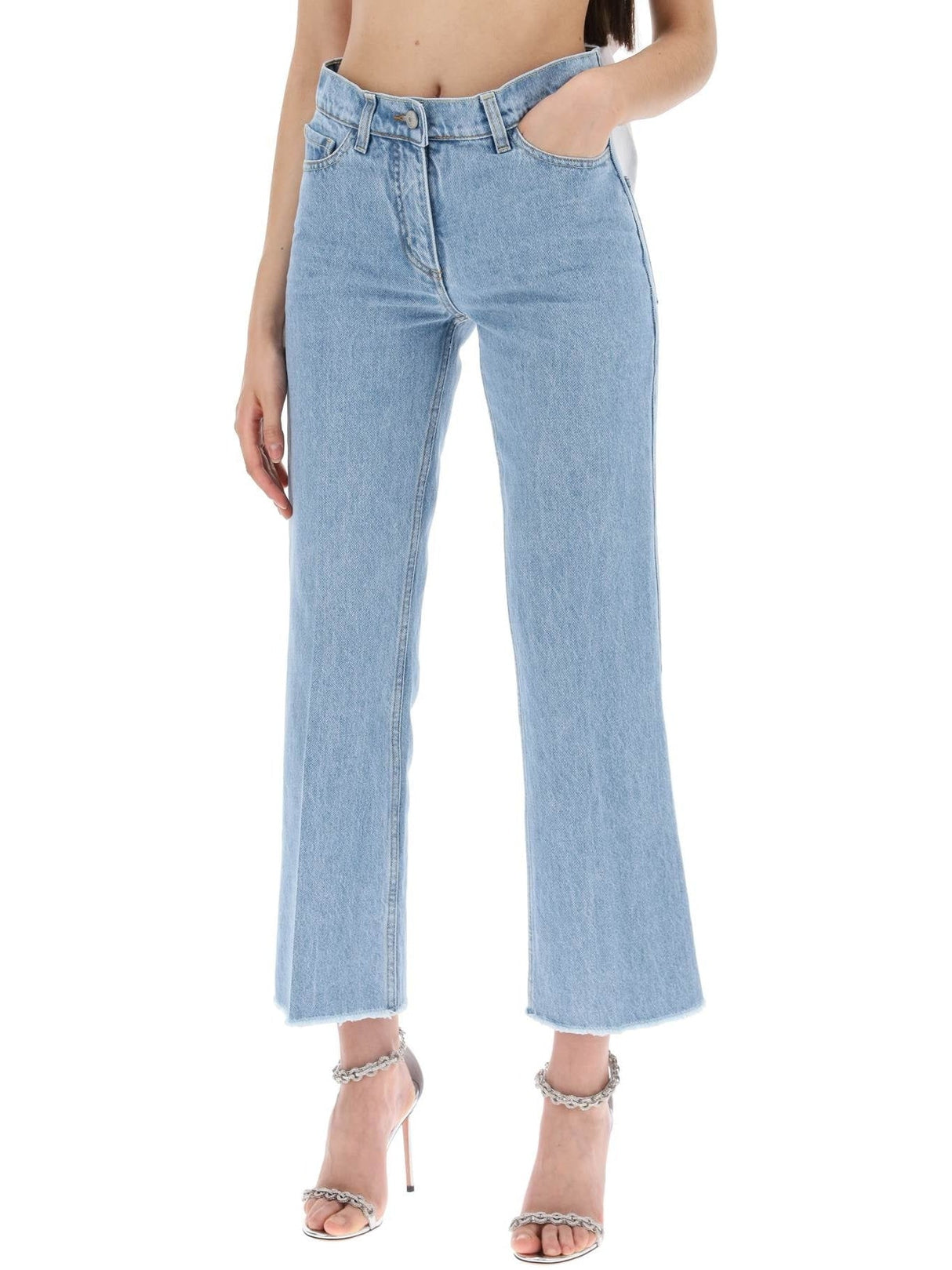 Low-waisted Cropped Jeans