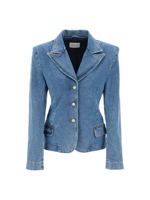 Single-Breasted Jacket In Denim MAGDA BUTRYM JOHN JULIA.