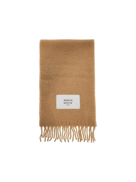 Maison Kitsune Alpaca Wool Scarf-MAISON KITSUNÉ-JOHN JULIA