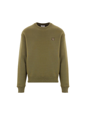 Bold Fox Head Patch Jersey Sweatshirt-MAISON KITSUNÉ-JOHN JULIA