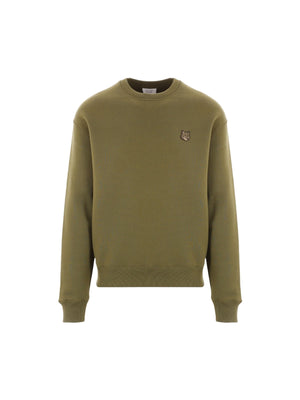 Bold Fox Head Patch Jersey Sweatshirt-MAISON KITSUNÉ-JOHN JULIA