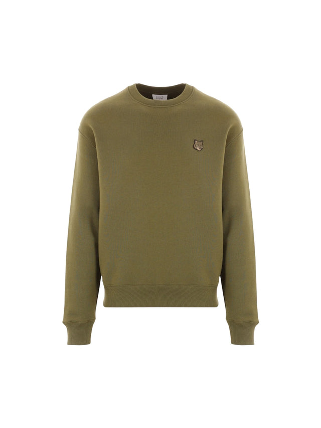 Bold Fox Head Patch Jersey Sweatshirt-MAISON KITSUNÉ-JOHN JULIA