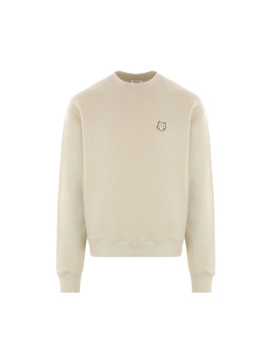 Bold Fox Head Patch Jersey Sweatshirt-MAISON KITSUNÉ-JOHN JULIA