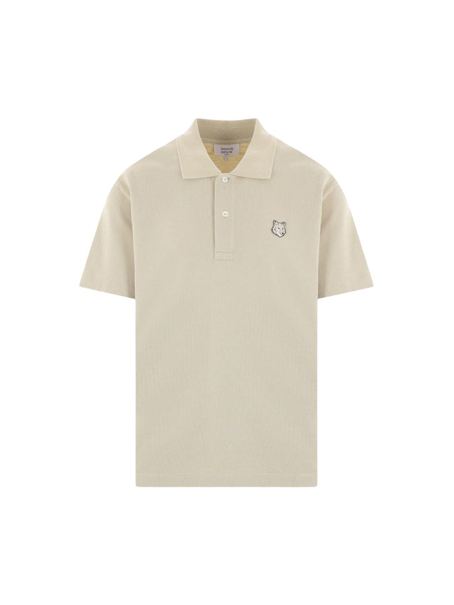 Bold Fox Head Patch Piquet Polo Shirt-MAISON KITSUNÉ-JOHN JULIA