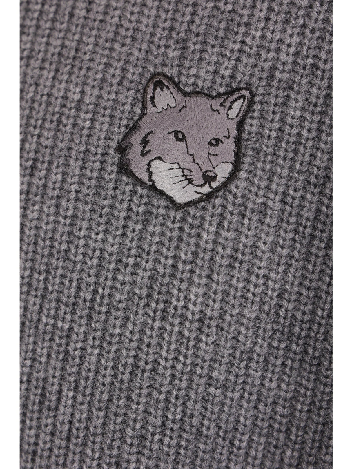 Bold Fox Head Patch Wool Blend Sweater-MAISON KITSUNÉ-JOHN JULIA