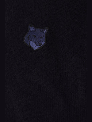 Bold Fox Head Patch Wool Sweater-MAISON KITSUNÉ-JOHN JULIA