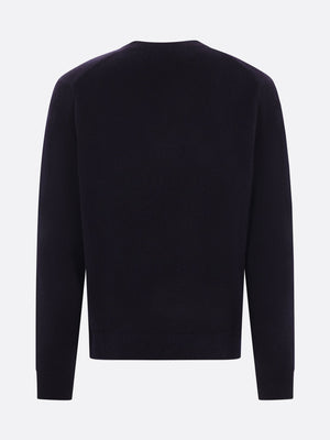 Bold Fox Head Patch Wool Sweater-MAISON KITSUNÉ-JOHN JULIA