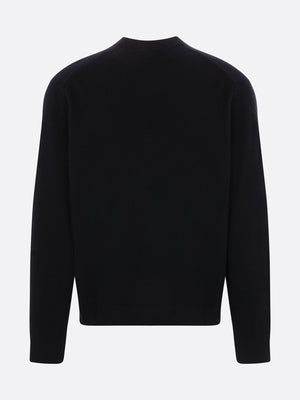 Bold Fox Head Patch Wool Sweater-MAISON KITSUNÉ-JOHN JULIA