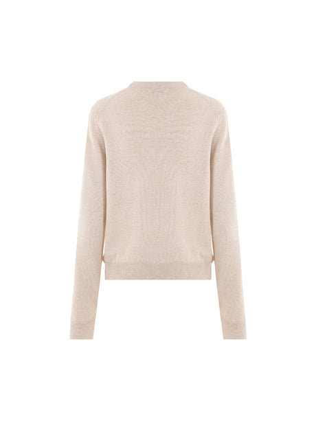 MAISON KITSUNÉ-Bold Fox Head Patch Wool Sweater-JOHN JULIA