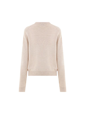 MAISON KITSUNÉ-Bold Fox Head Patch Wool Sweater-JOHN JULIA