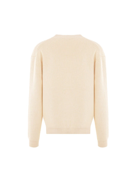 Bold Fox Logo Patch Cotton Blend Cardigan-MAISON KITSUNÉ-JOHN JULIA