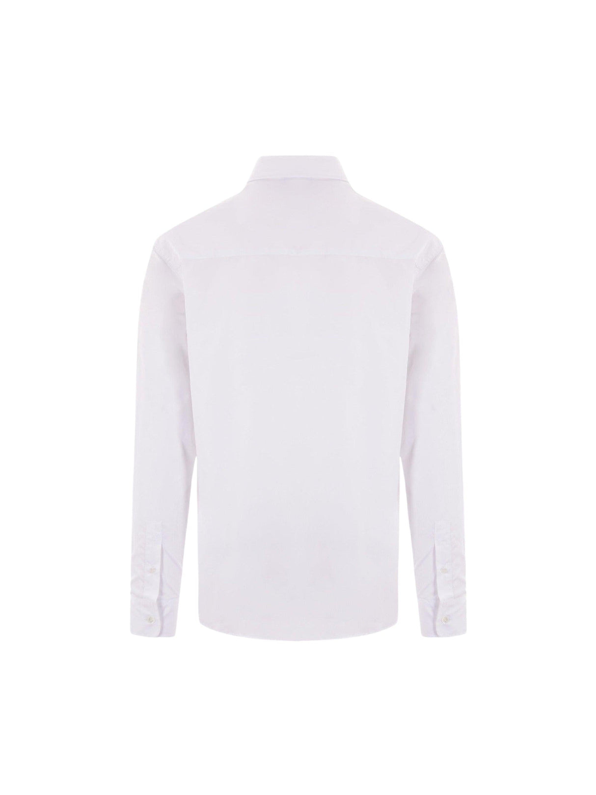 Contour Fox Head Patch Poplin Shirt-MAISON KITSUNÉ-JOHN JULIA