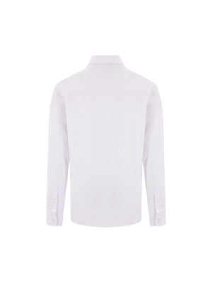 Contour Fox Head Patch Poplin Shirt-MAISON KITSUNÉ-JOHN JULIA