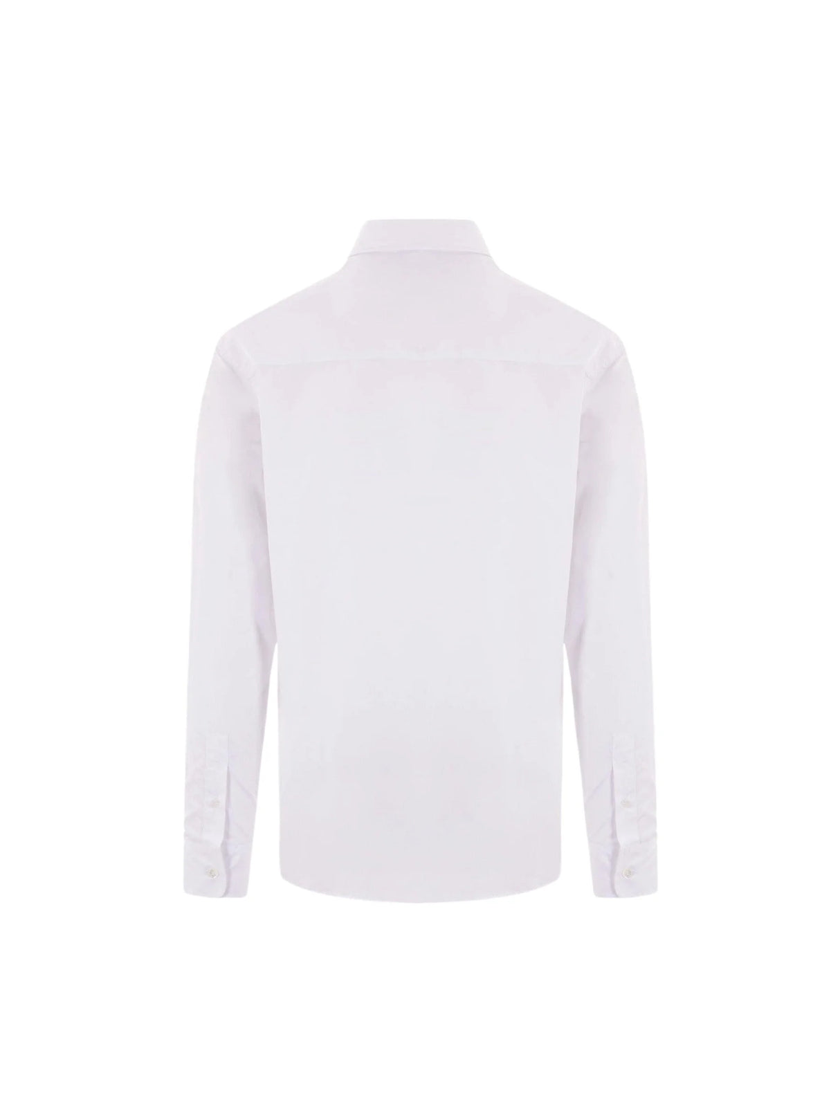 Contour Fox Head Patch Poplin Shirt-MAISON KITSUNÉ-JOHN JULIA