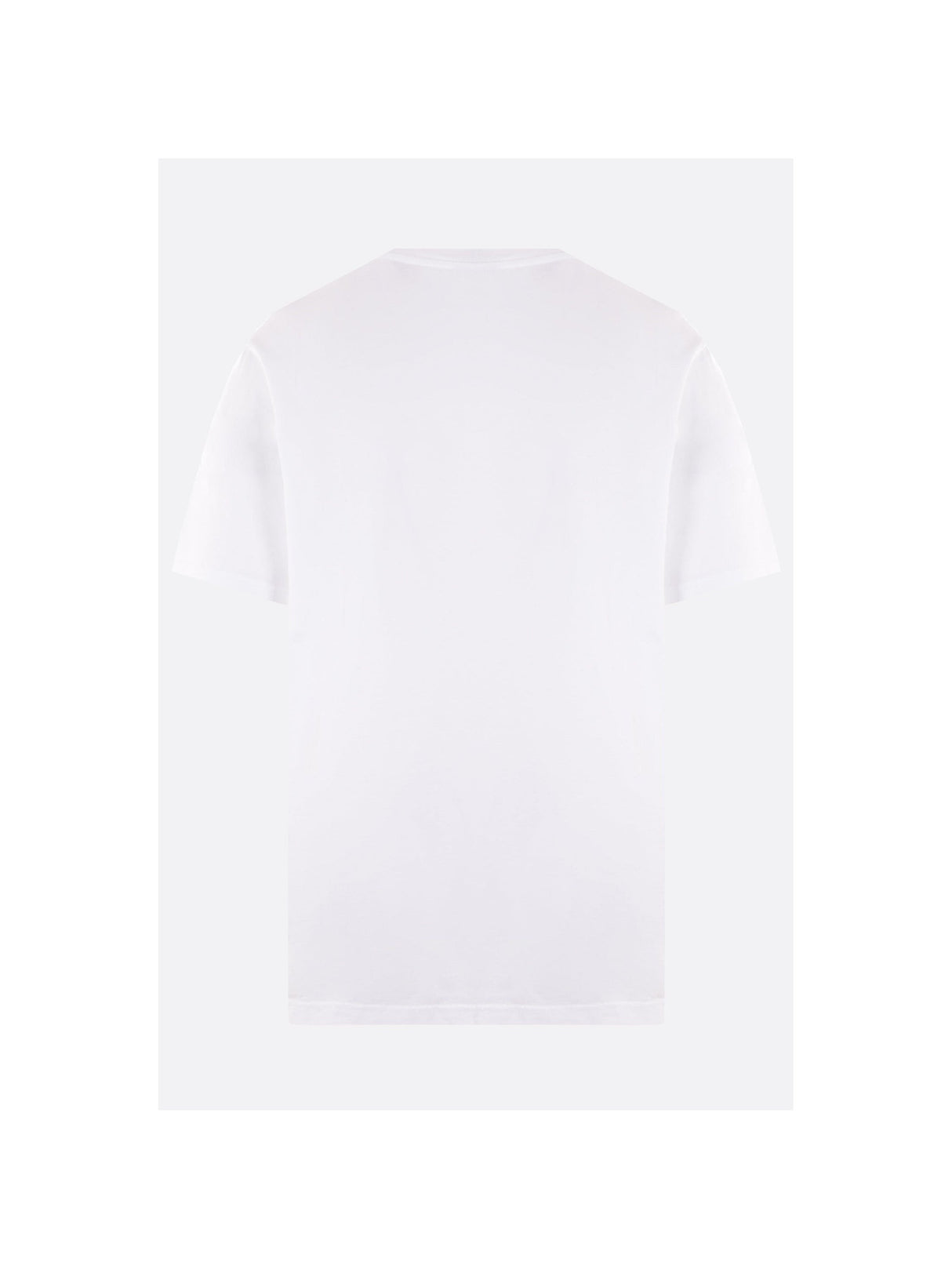 Cotton T-shirt With Logo Patch-MAISON KITSUNÉ-JOHN JULIA