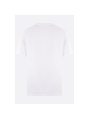 Cotton T-shirt With Logo Patch-MAISON KITSUNÉ-JOHN JULIA