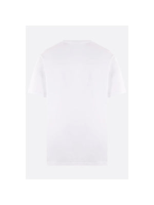 Cotton T-shirt With Logo Patch-MAISON KITSUNÉ-JOHN JULIA