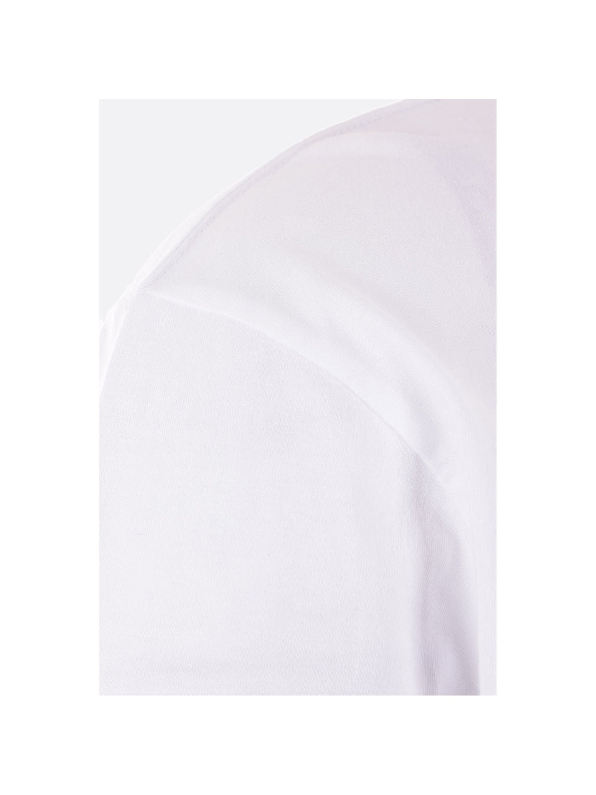 Cotton T-shirt With Logo Patch-MAISON KITSUNÉ-JOHN JULIA