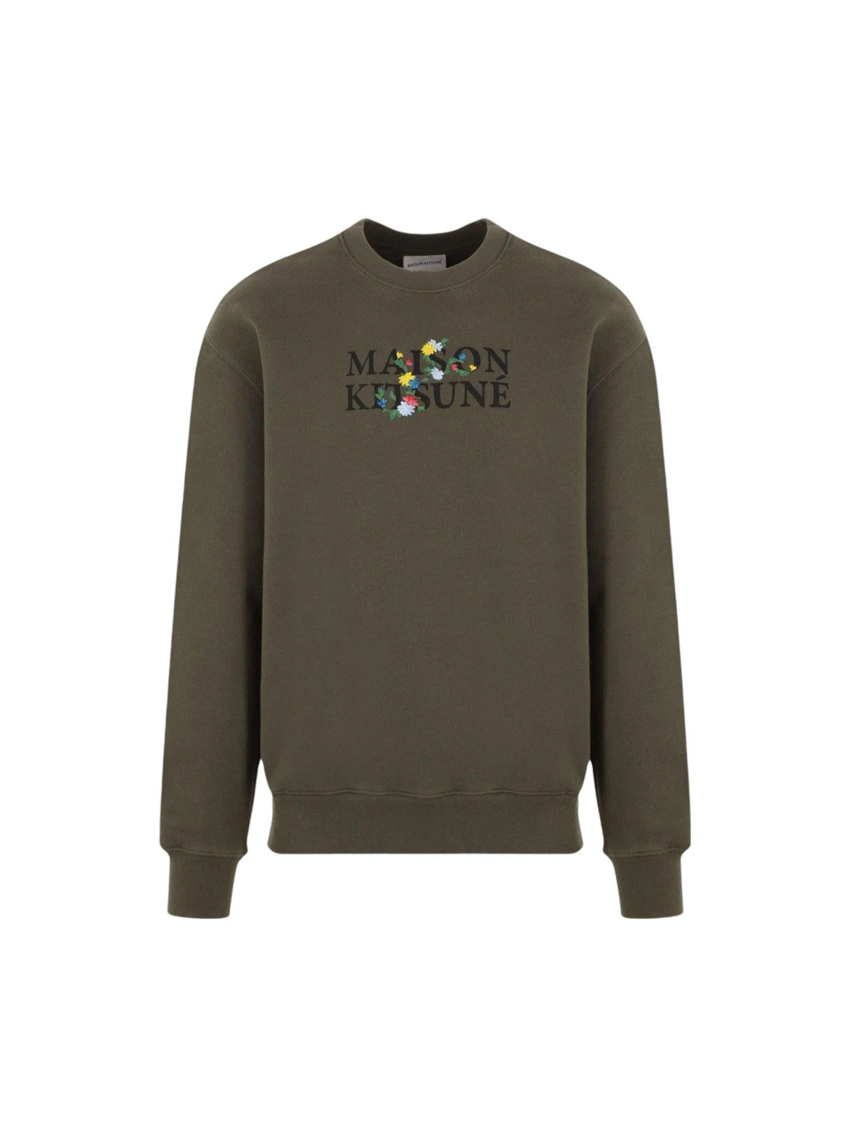 Flowers Fleece Sweatshirt-MAISON KITSUNÉ-JOHN JULIA