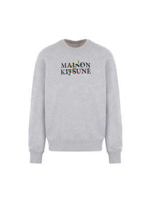 Flowers Fleece Sweatshirt-MAISON KITSUNÉ-JOHN JULIA