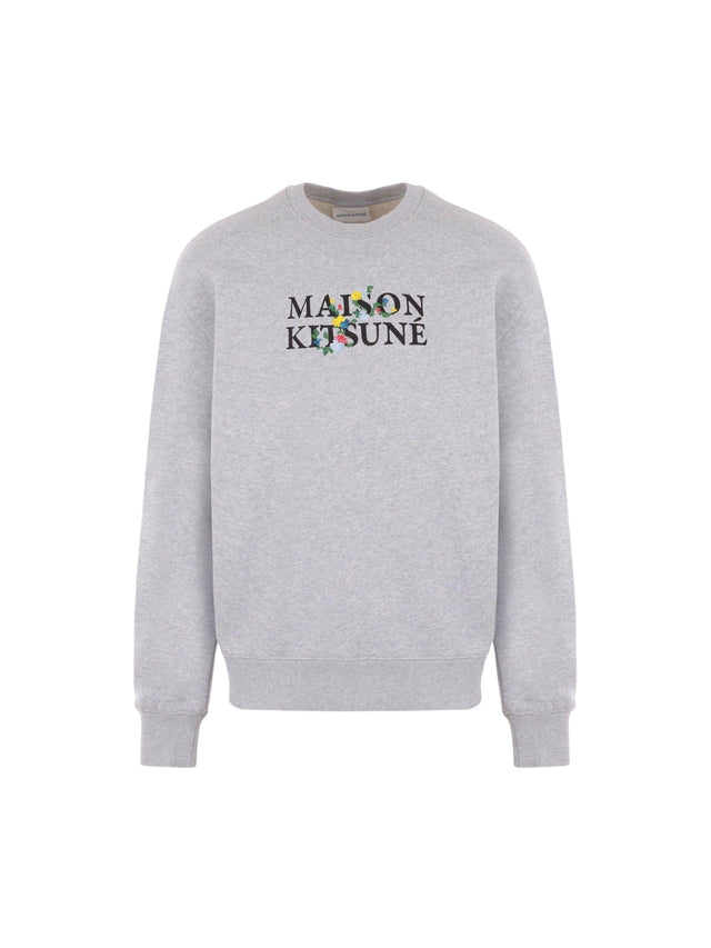 Flowers Fleece Sweatshirt-MAISON KITSUNÉ-JOHN JULIA