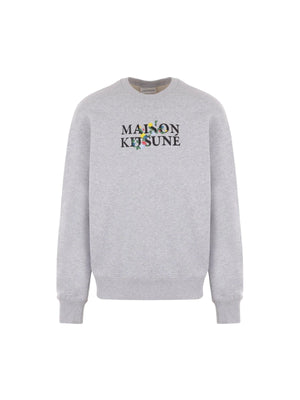 Flowers Fleece Sweatshirt-MAISON KITSUNÉ-JOHN JULIA