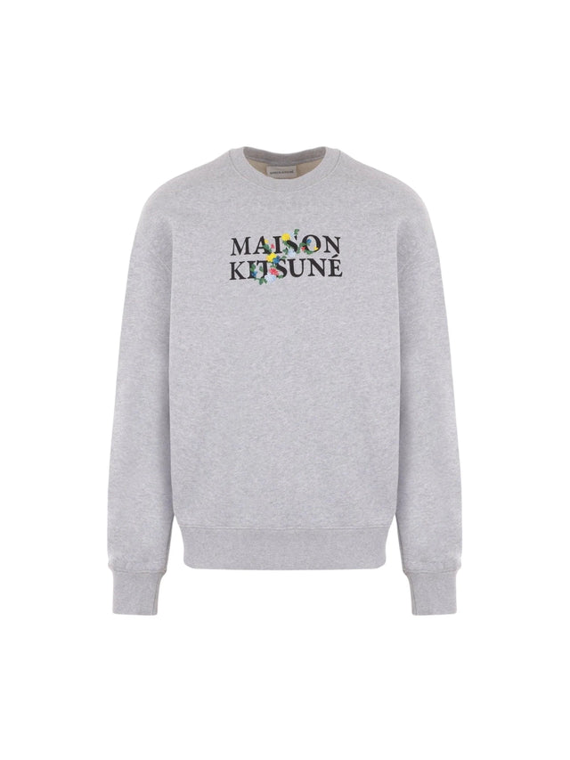 Flowers Fleece Sweatshirt-MAISON KITSUNÉ-JOHN JULIA