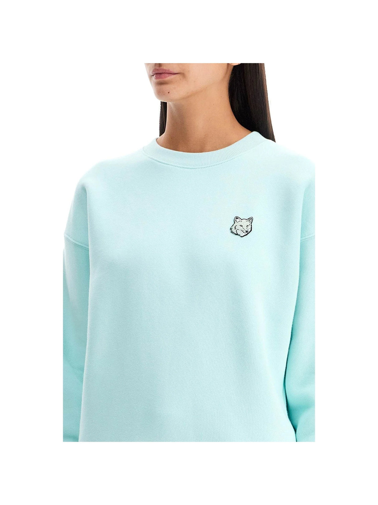 Fox Head Cotton Sweatshirt-MAISON KITSUNÉ-JOHN JULIA