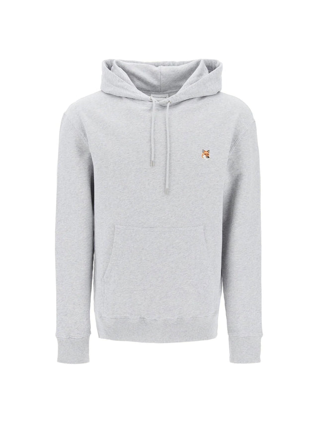 MAISON KITSUNÉ-Fox Head Hooded Sweatshirt-JOHN JULIA