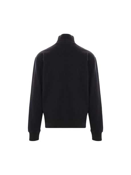 Fox Head Patch Half-zip Sweatshirt-MAISON KITSUNÉ-JOHN JULIA