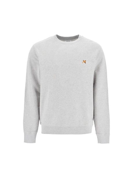 Fox Head Patch Crewneck Sweatshirt-MAISON KITSUNÉ-JOHN JULIA