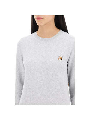 Fox Head Cotton Sweatshirt-MAISON KITSUNÉ-JOHN JULIA