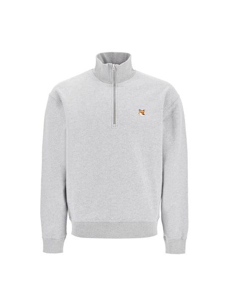 Half-zip Sweatshirt With Fox Head