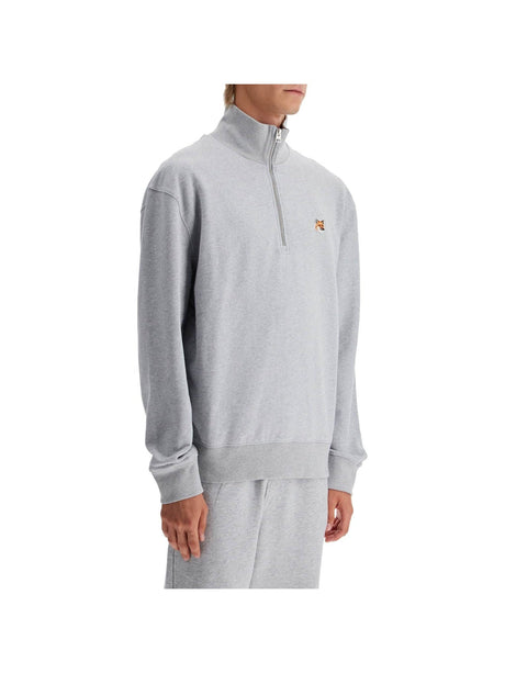 Half-zip Sweatshirt With Fox Head