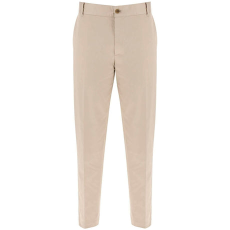 Light Beige Cotton Gabardine Chino Pants MAISON KITSUNE JOHN JULIA.