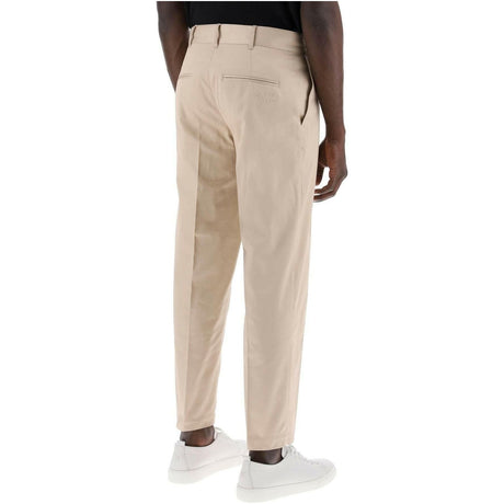 Light Beige Cotton Gabardine Chino Pants MAISON KITSUNE JOHN JULIA.