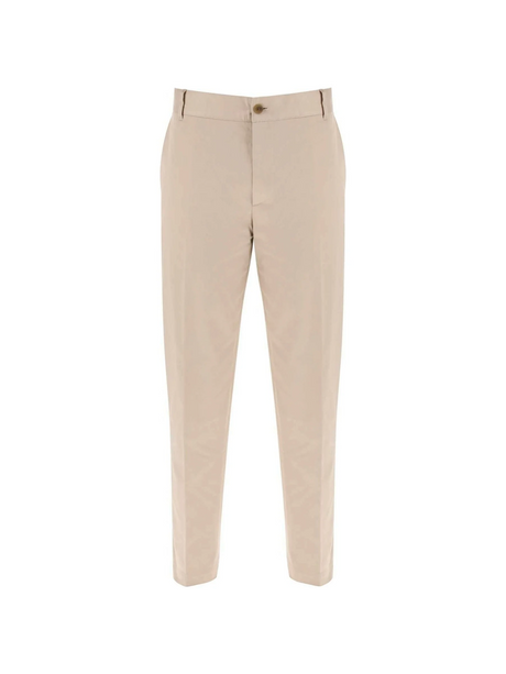 Light Beige Cotton Gabardine Chino Pants MAISON KITSUNE JOHN JULIA.