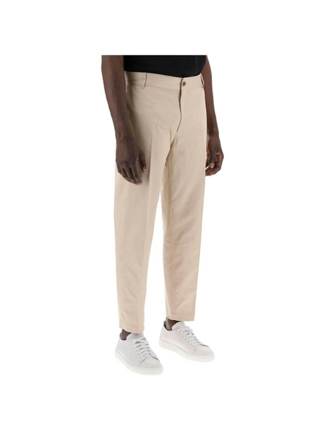 Light Beige Cotton Gabardine Chino Pants MAISON KITSUNE JOHN JULIA.