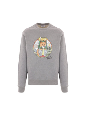 Rambling Fox Jersey Sweatshirt-MAISON KITSUNÉ-JOHN JULIA