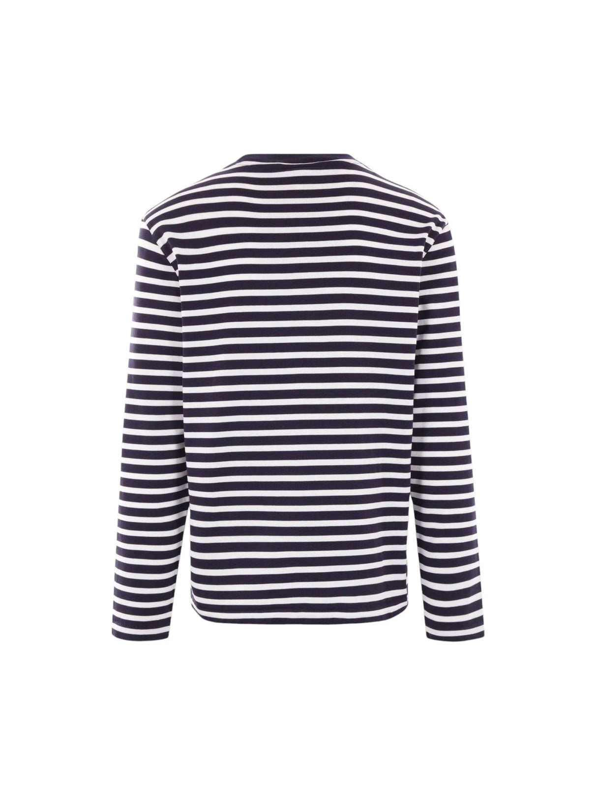 Striped Jersey Long-sleeved T-shirt-MAISON KITSUNÉ-JOHN JULIA