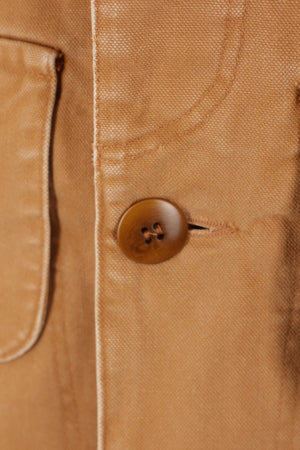 Corduroy Collar Canvas Caban