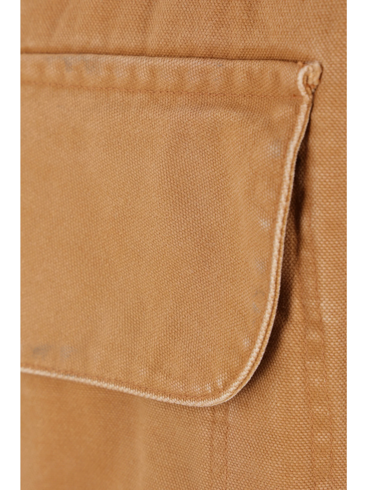 Corduroy Collar Canvas Caban