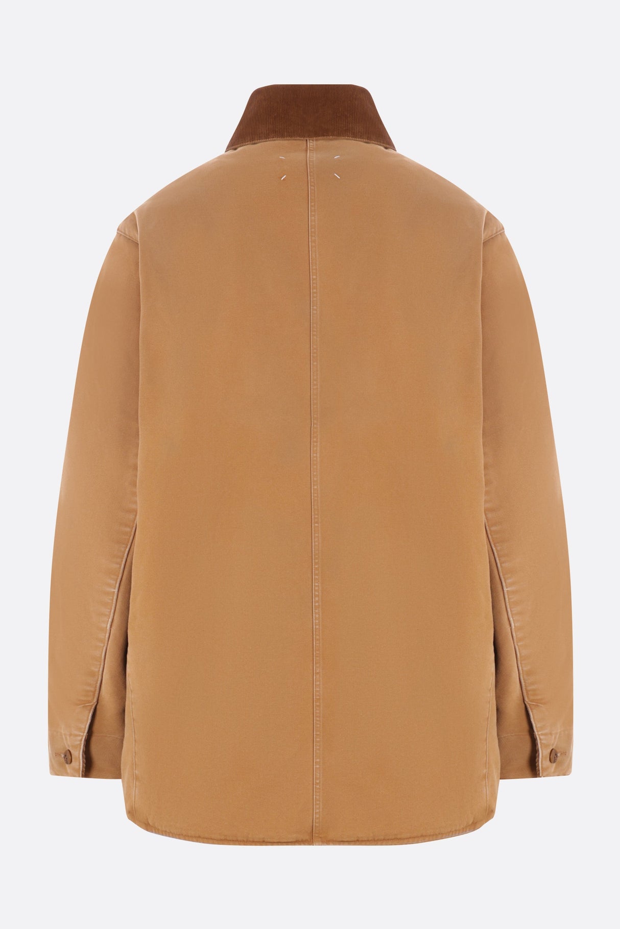 Corduroy Collar Canvas Caban