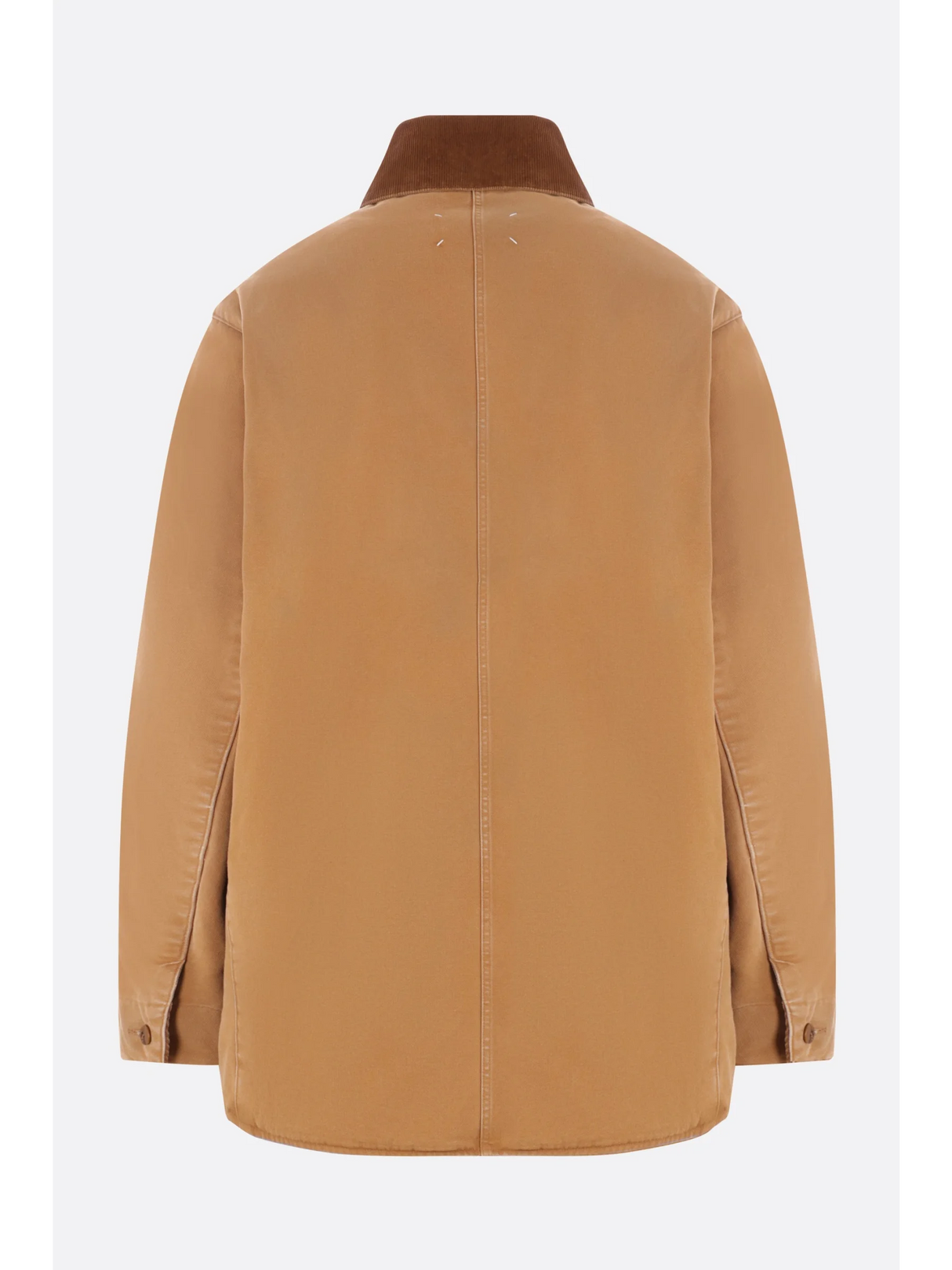 Corduroy Collar Canvas Caban