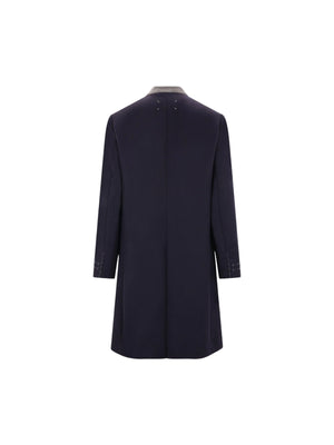 Cavalry Wool Single-Breasted Coat-MAISON MARGIELA-JOHN JULIA