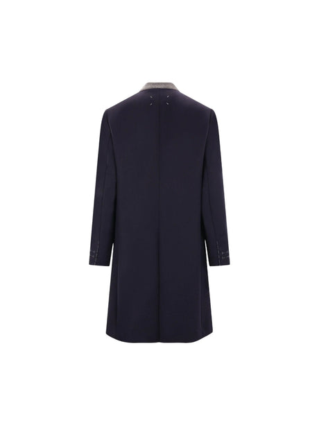 Cavalry Wool Single-breasted Coat-MAISON MARGIELA-JOHN JULIA